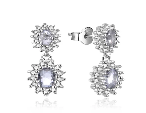 MOISS Cercei fantastici din argint cu zircon cubic E0003115