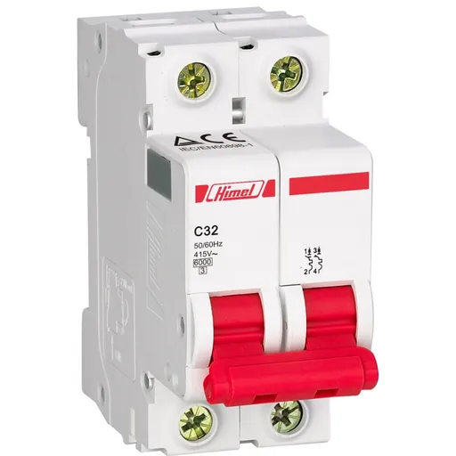 Siguranta automata 2P 32A curba C 4.5kA Himel HDB3WL2C32