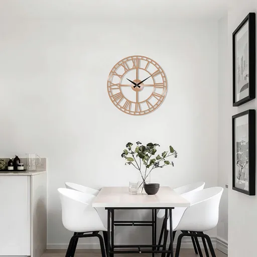 Ceas de perete, Metal Wall Clock 2, Dimensiune: 48 x 48 cm, Cupru