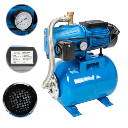 Hidrofor Electric Micul Fermier Autojet-750L, Rezervor 24 Litri, 750 W, 2.2 m3/h, H Refulare 46 m (GF-1880)