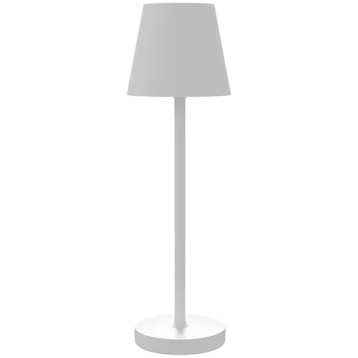 HOMCOM Lampă de Masă cu 3 Lumini Albe, Lampă de Birou Portabilă, Modernă cu Cablu Inclus, Ø11,2x36,5 cm, Alb | Aosom Romania