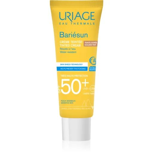 Uriage Bariésun Tinted Cream SPF 50+ crema de fata cu efect de protectie SPF 50+ culoare Golden tint 50 ml