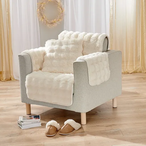 Husă pentru fotoliu „Bubble-Fleece” 60 x 150 cm