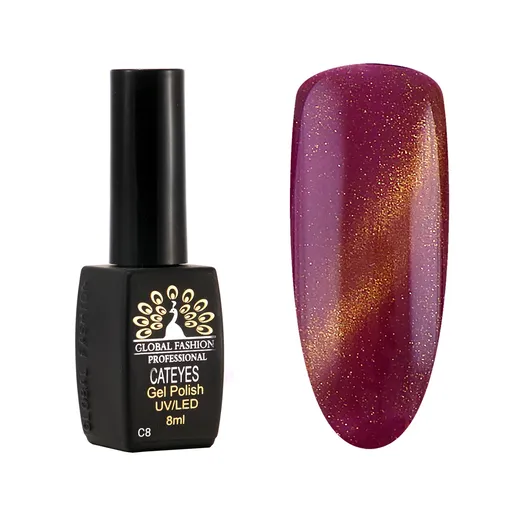 Oja Semipermanenta Cat Eye 8 ml, 08, TPO Free