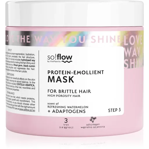so!flow High Porosity Hair Protein-Emollient Mask mască fortifiantă petru par fragil si fara vlaga 400 ml
