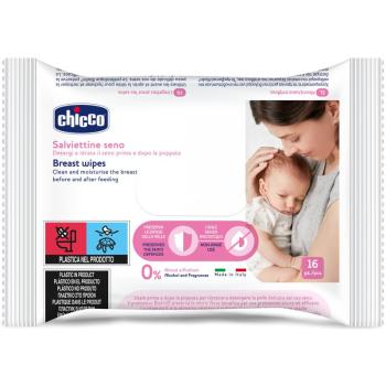 Chicco Breast Wipes Servetele umede pentru sâni 16 buc