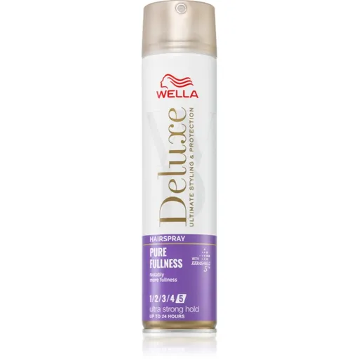 Wella Deluxe Pure Fullness fixativ pentru păr cu fixare foarte puternică pentru volum 250 ml