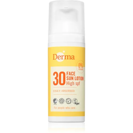 Derma Sun Lotion lotiune pentru bronzul fetei SPF 30 50 ml