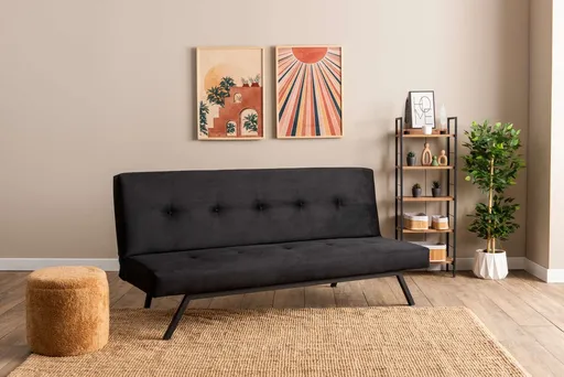 Canapea extensibila 3 locuri, Atelier del Sofa, 859FTN2900, Negru