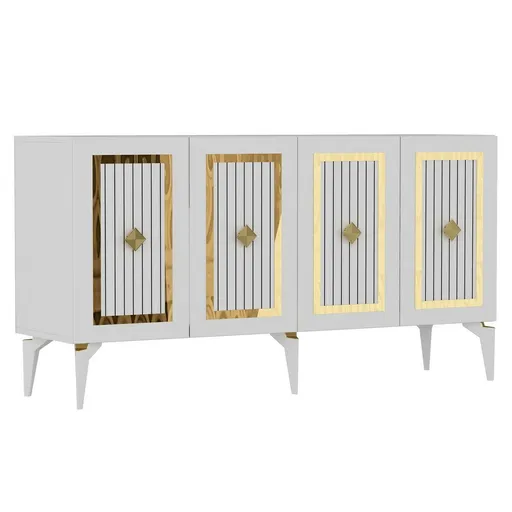 Dulap Nora  White and Gold, auriu
