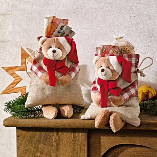 1 Săculeț pentru cadouri "Ursuleț"