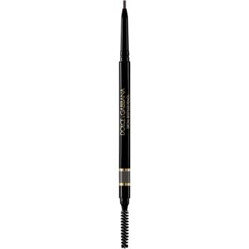 Dolce&Gabbana Brow Restyler Pencil creion pentru sprancene cu pensula culoare 05 Soft Brown Black - Cool Medium Grey Brown 0.09 g