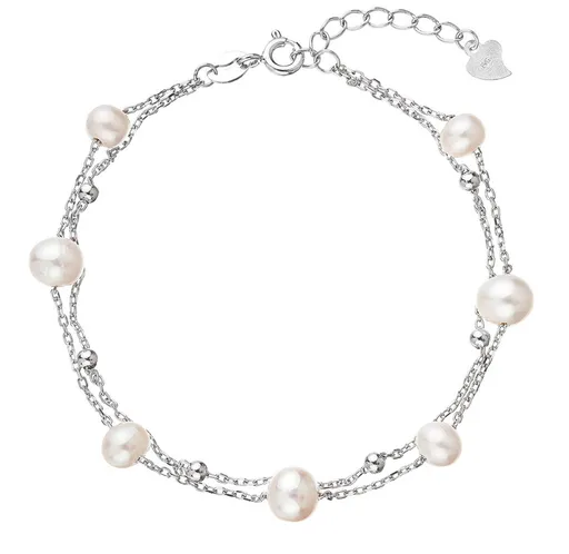 Evolution Group - Pavona Brățară fermecătoare dublă cu perle de râu 23019.1