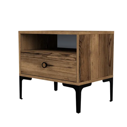 Noptieră Lizbon Walnut, naturală