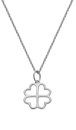 Hot Diamonds Colier din argint Trifoi Silver Whisper SWP010 (lanț, pandantiv)