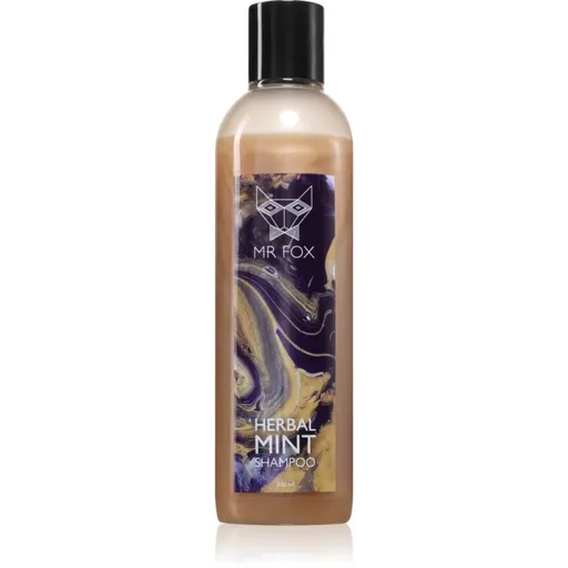 MR FOX Herbal Mint Shampoo sampon pe baza de plante pentru bărbați 250 ml