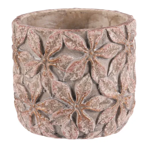 Mască de ghiveci din beton Flower M, 15 x 13 cm, diam. 15 cm