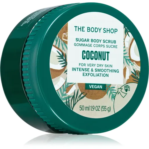 The Body Shop Coconut Body Scrub Vegan exfoliant pentru corp cu cocos 50 ml