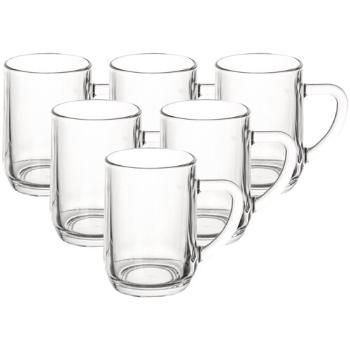 Orion Set de căni de sticlă, 0,31 l, 6 buc