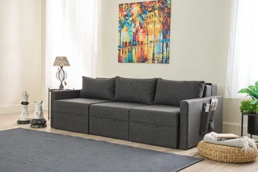 Canapea extensibila 3 locuri, Atelier del Sofa, 825BLC4325, Antracit