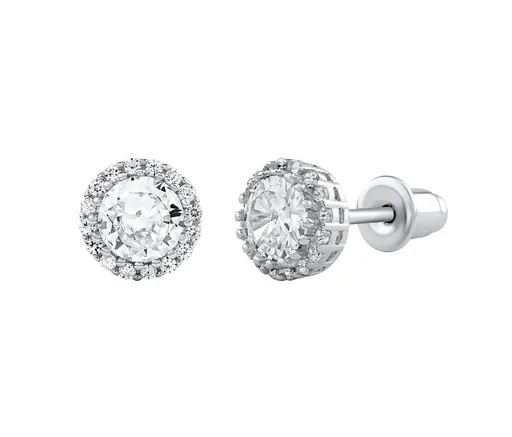 Silvego Cercei din argint Aga cu zirconiu transparent strălucire Zirconia DCC2056235EW