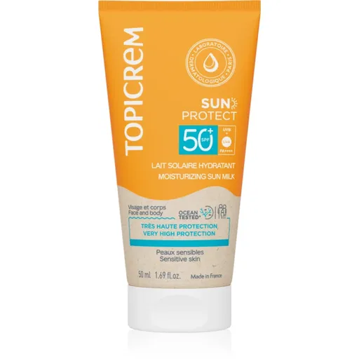 Topicrem Sun Protect Moisturizing Sun Milk lotiune hidratanta SPF 50+ 50 ml