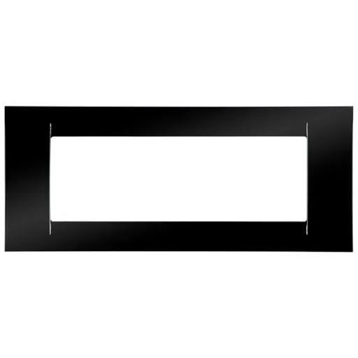 Rama ornament 6 module Gewiss System Virna GW22116, negru toner
