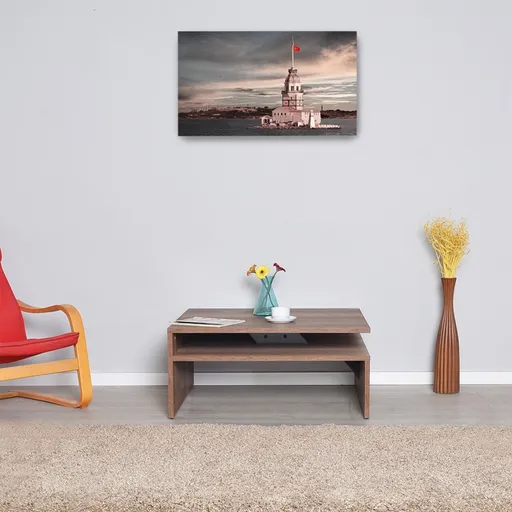 Masuta de cafea, Hanah Home, Shp-640-Oo-1, 90x42x90 cm, Maro