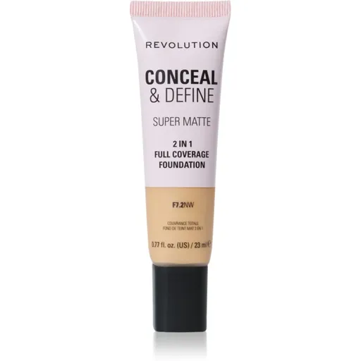 Makeup Revolution Conceal & Define machiaj cu efect matifiant culoare F7.2NW 23 ml