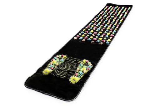 Covor pentru masaj Maximex, Reflexology, 175x35x0.6 cm, poliester, multicolor