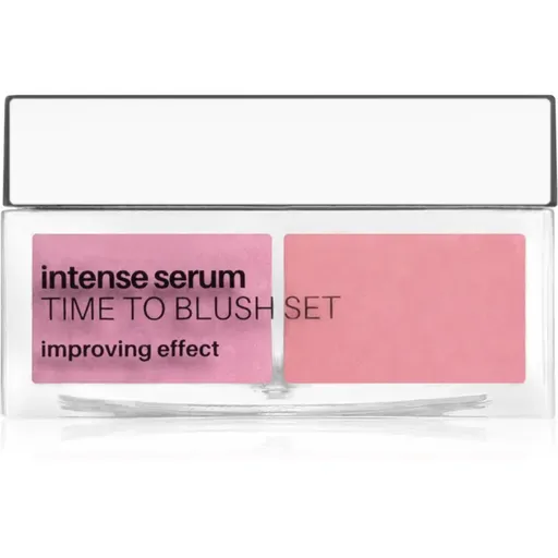 NEO MAKE UP Intense Serum Time To Blush Set fard de obraz sub forma de pudra culoare 01 Pink 6 g