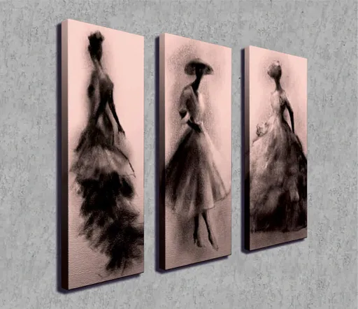 Tablou decorativ, CU19, Cadru: 100% LEMN (grosime: 3 cm), Multicolor