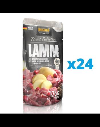BELCANDO Finest Selection hrana umeda caini adulti, cu miel si cartofi  24x125 g