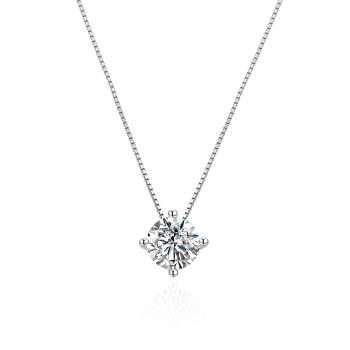 Agato Colier din argint cu zircon transparent AGT-N022W