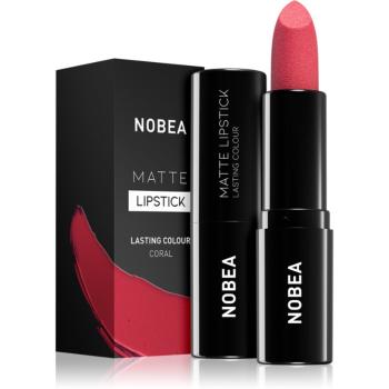 NOBEA Day-to-Day Matte Lipstick ruj mat culoare Coral #M17 3 g