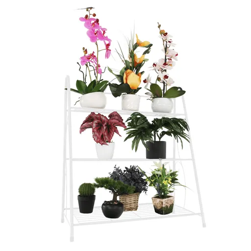 Raft metalic Veruma, alb, alb