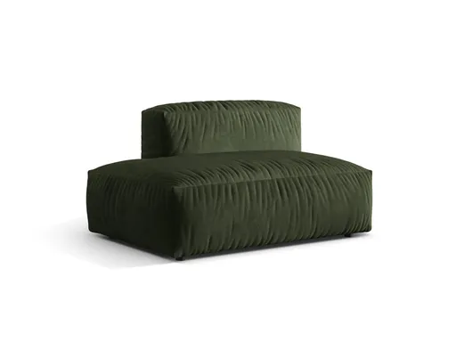 Modul stanga pentru canapea, 2 locuri, Martina-120, Micadoni Home, 133x106x75 cm, catifea, verde