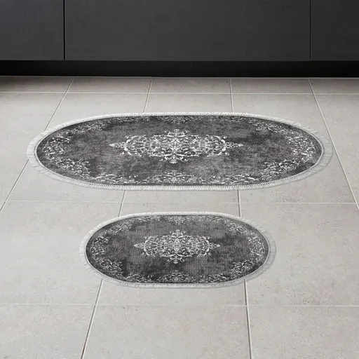 Set covorase de baie, L'essentiel Maison, 410616, Gri