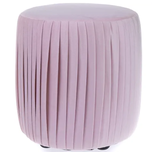 Taburet din țesătură Silla roz, 36 x 33 cm, roz