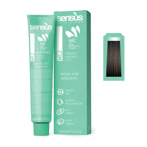Vopsea de Par Permanenta Sensus MC2 7.2, 100 ml