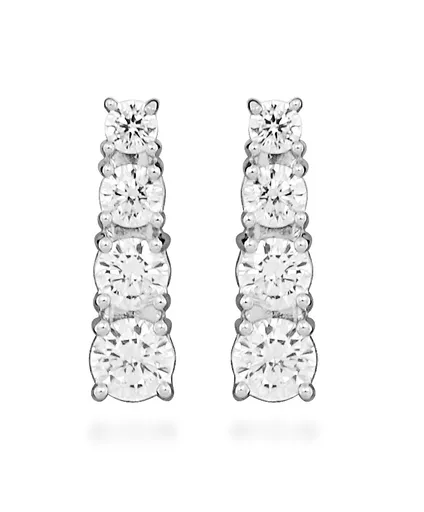 Silver Cat Cercei eleganți suspendați cu zirconi cubici SC577