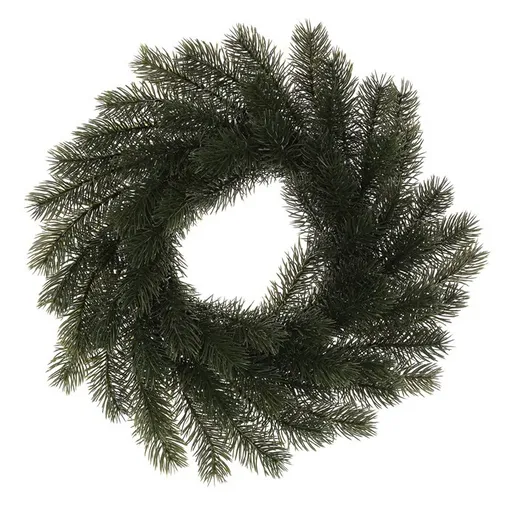 Ghirlandă artificială din molid, diametru 30 cm,verde închis, verde închis