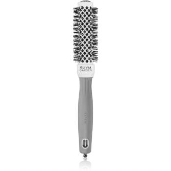 Olivia Garden Expert Shine Wavy Bristles White&Grey perie de par průměr 25 mm 1 buc