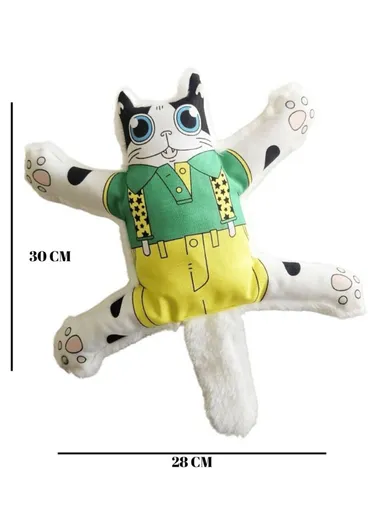 Jucărie pentru câini, Paws & Whiskers, Havhav 1024, MATERIAL TEXTIL PLUȘAT/MATERIAL TEXTIL POLIESTER, Alb