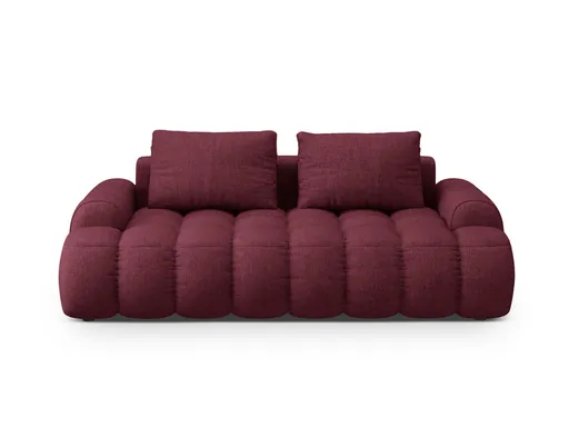 Canapea 3 locuri, Linz, Cosmopolitan Design, 200x100x84 cm, tesatura structurata, bordo