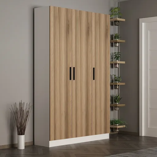 Cuier de perete, Hanah Home, Noah, 135x210x35 cm, Maro