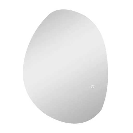 HOMCOM Oglindă de Baie LED cu Comutator Tactil Inteligent și  Intensitate Reglabilă, 80x5x60 cm, Argintiu | Aosom Romania