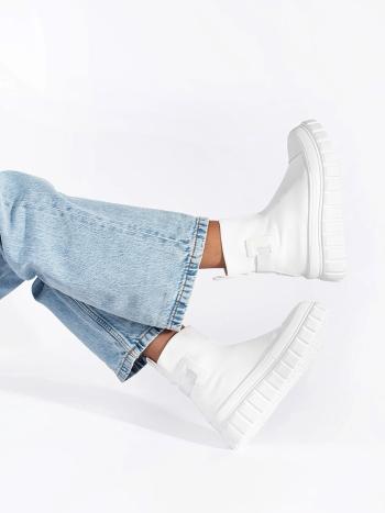 Designer adidași alb doamnelor fără toc