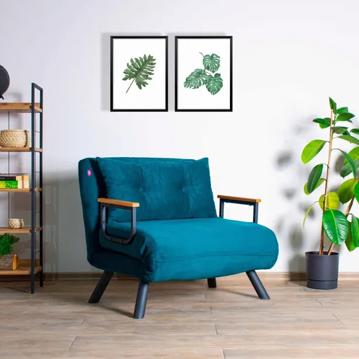 Fotoliu extensibil, Atelier del Sofa, 859FTN2315, Verde petrol