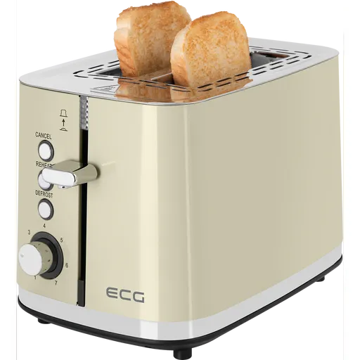 Prăjitor de pâine ECG ST 2766 Vintage Vanilla, bej